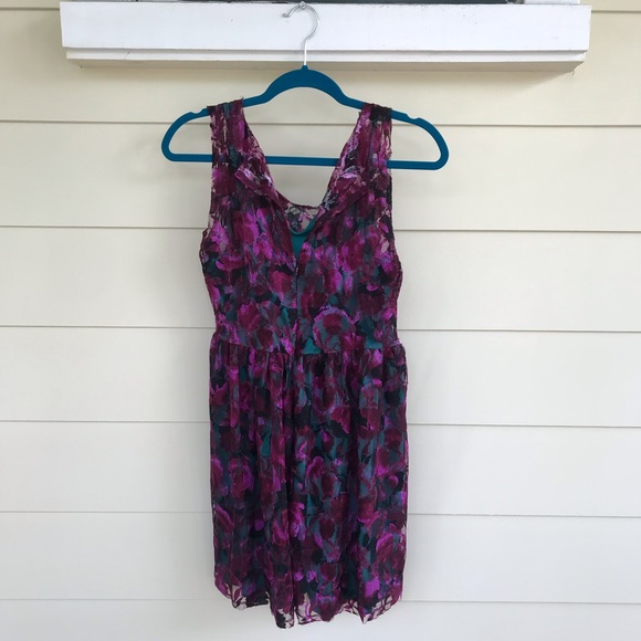 Urban outfitters purple and teal lace dress - Picture 2 of 3
